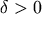 \delta 