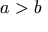 a  